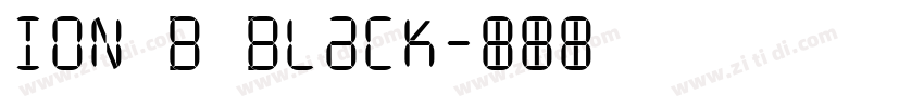 ION B Black字体转换
